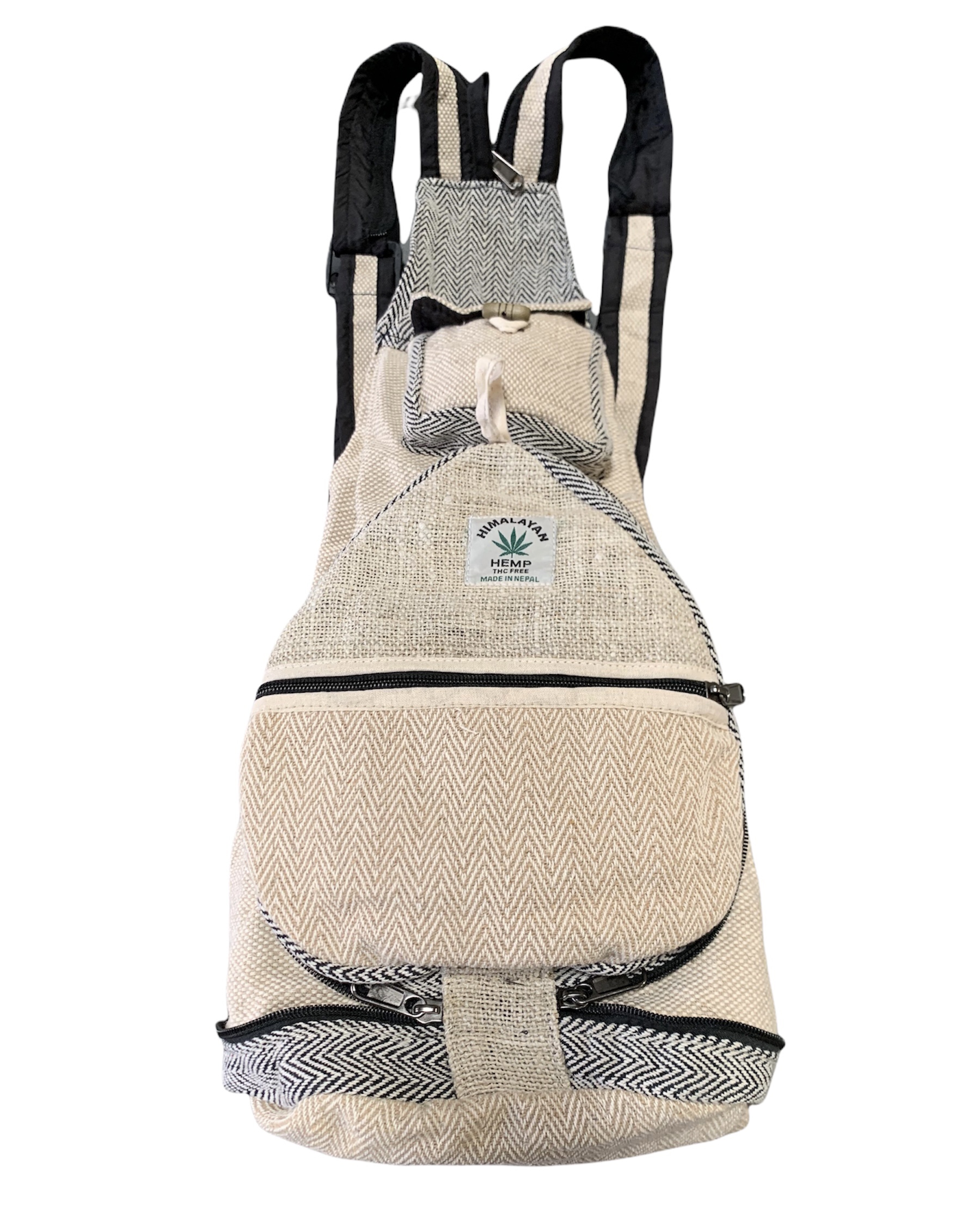 Hemp/Cotton Round Fold Backpack Wholesale (SB119)